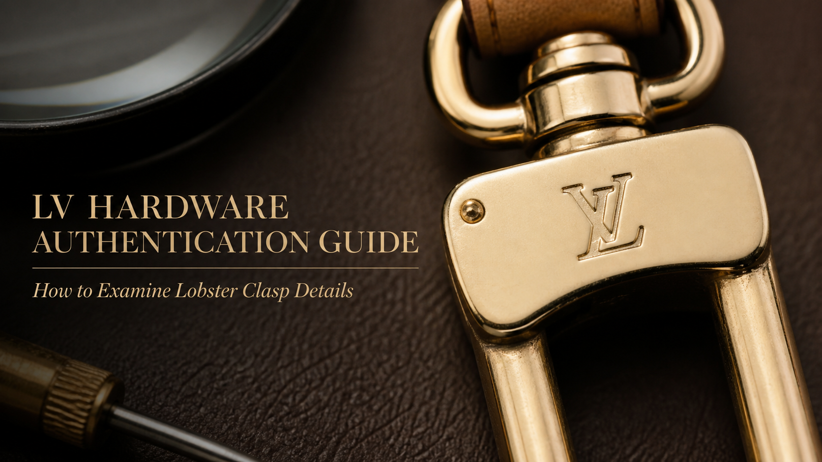 How to Check Louis Vuitton Hardware Details:LV Lobster Clasp Authentication Guide