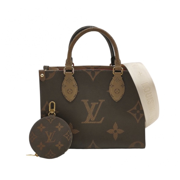 Louis Vuitton(LV) OnTheGo Tote Reverse Monogram Giant PM — pre-owned, Vierlot