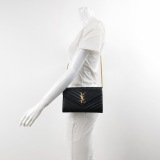 Saint Laurent(YSL) Classic Monogram Wallet on Chain Matelasse Chevron Leather Medium — thumbnail 2