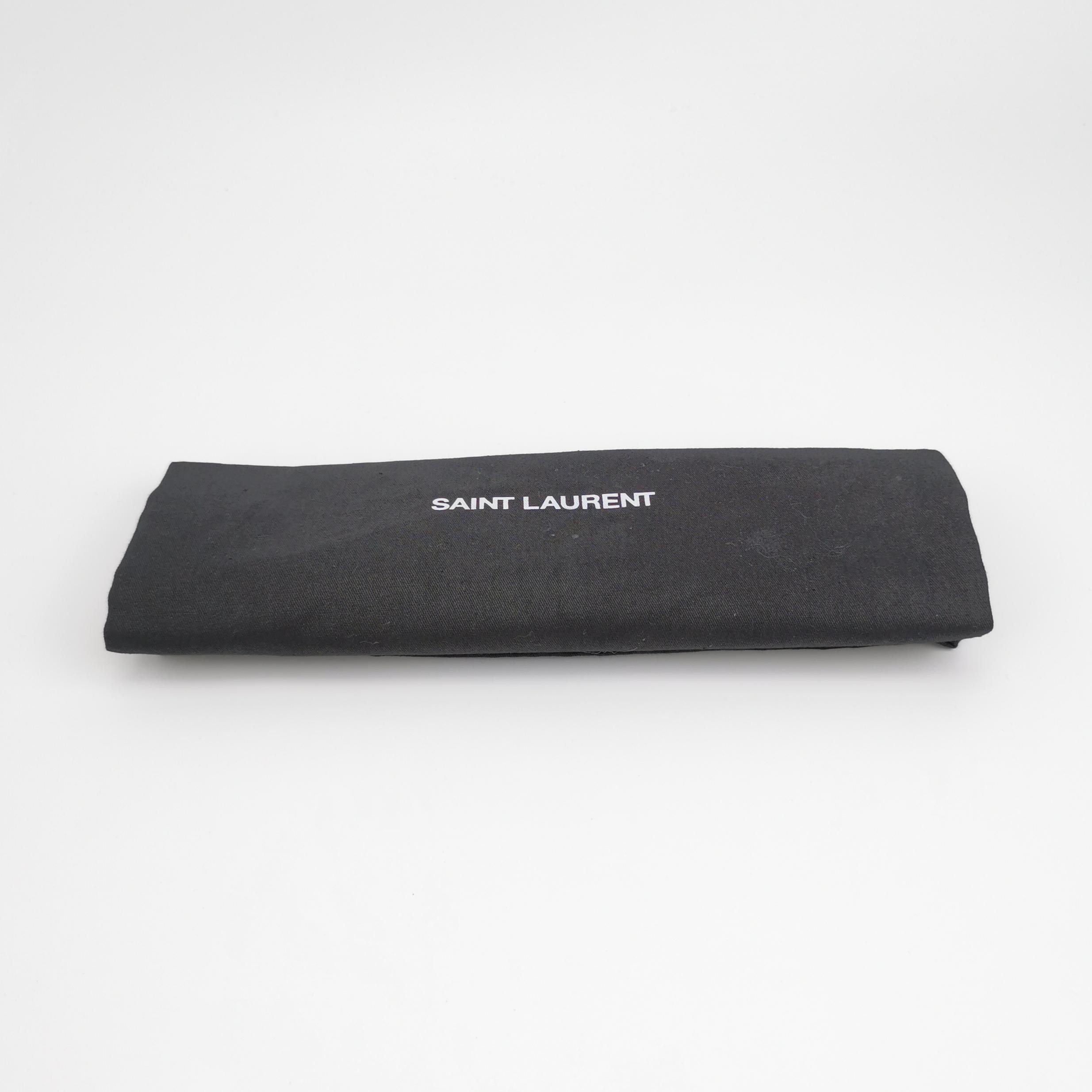 Saint Laurent(YSL) Classic Monogram Wallet on Chain Matelasse Chevron Leather Medium