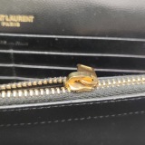 Saint Laurent(YSL) Classic Monogram Wallet on Chain Matelasse Chevron Leather Medium — thumbnail 10