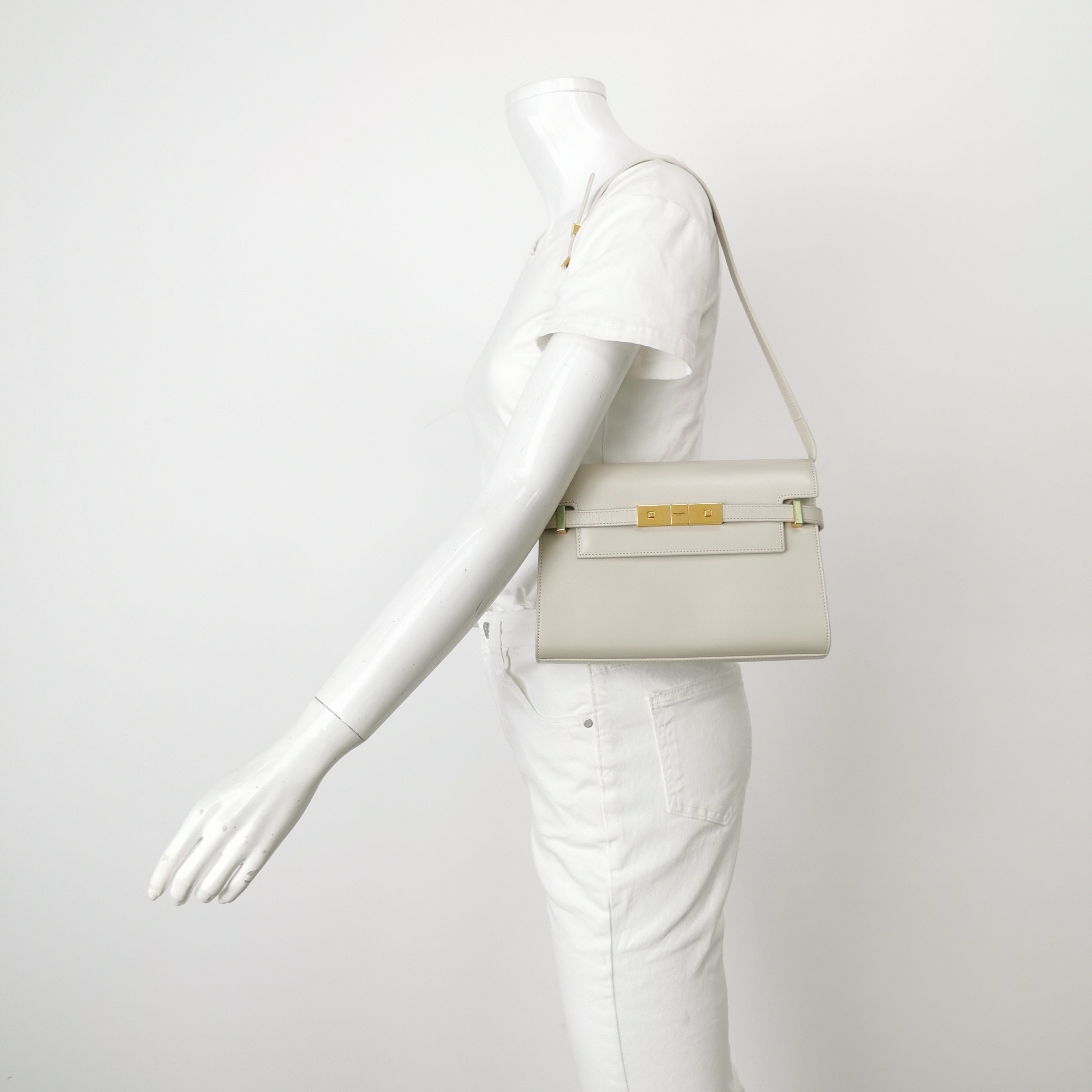 Saint Laurent Manhattan Shoulder Bag Leather Small — alternate view