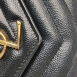 Saint Laurent(YSL) Classic Monogram Wallet on Chain Matelasse Chevron Leather Medium — thumbnail 14