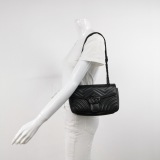 Gucci GG Marmont Flap Bag Matelasse Leather Small — thumbnail 2
