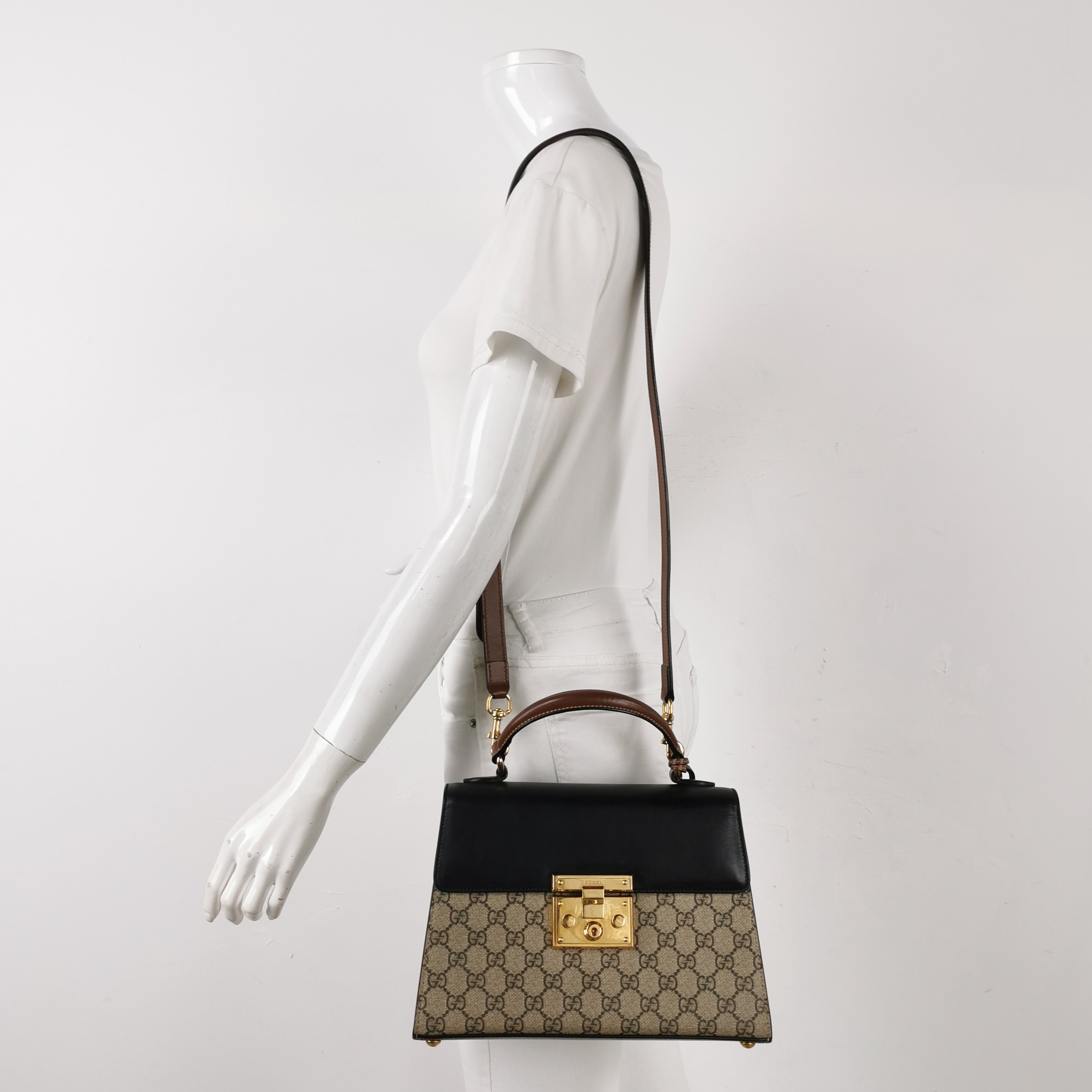 Gucci Padlock Shoulder Bag GG Coated Canvas and Leather Medium — alternate view