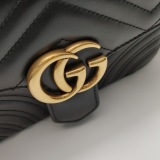 Gucci GG Marmont Top Handle Flap Bag Matelasse Leather Small — thumbnail 14
