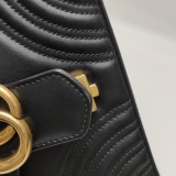 Gucci GG Marmont Top Handle Flap Bag Matelasse Leather Small — thumbnail 15