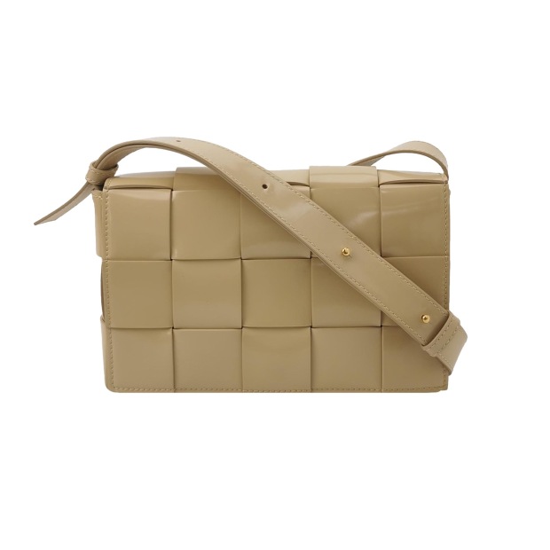 Bottega Veneta(BV) Cassette Crossbody Bag Maxi Intrecciato Leather Small — pre-owned, Vierlot