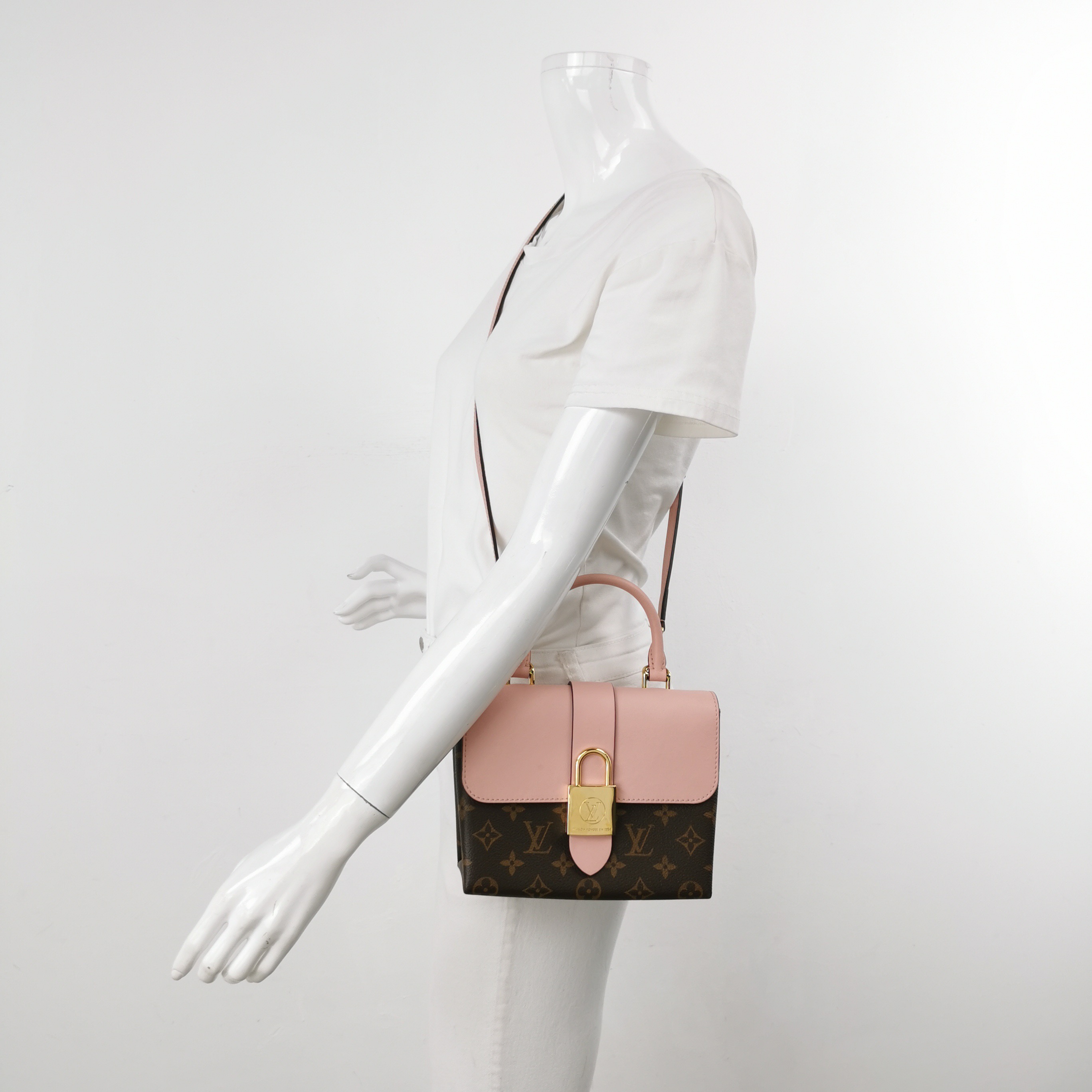 Louis Vuitton(LV) Locky Handbag Monogram Canvas with Leather BB — alternate view