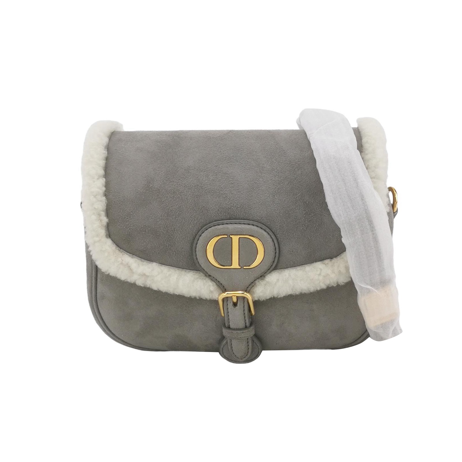 Christian Dior Bobby Flap Bag Shearling and Suede Medium — photo 1 of 11