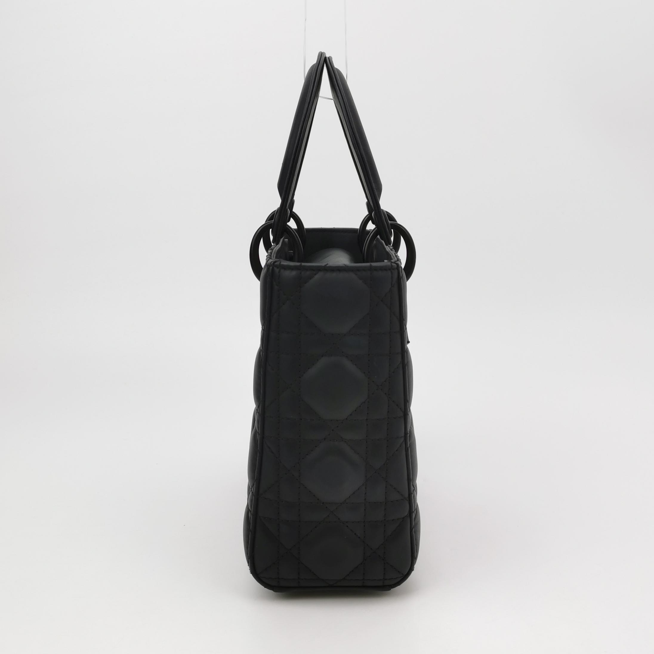 Christian Dior Ultra Matte Lady Dior Chain Bag Cannage Quilt Calfskin Small — photo 4 of 17