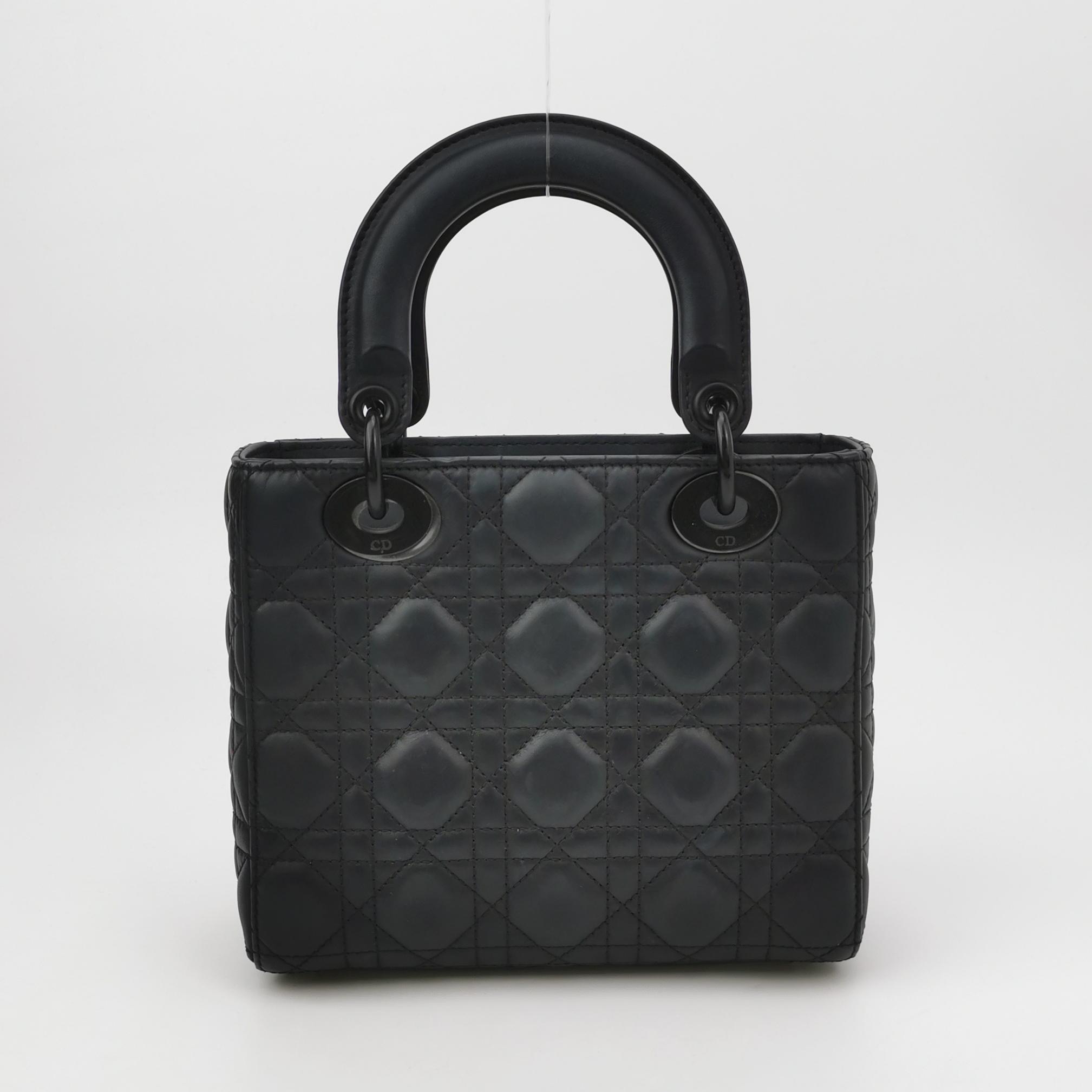 Christian Dior Ultra Matte Lady Dior Chain Bag Cannage Quilt Calfskin Small — photo 5 of 17
