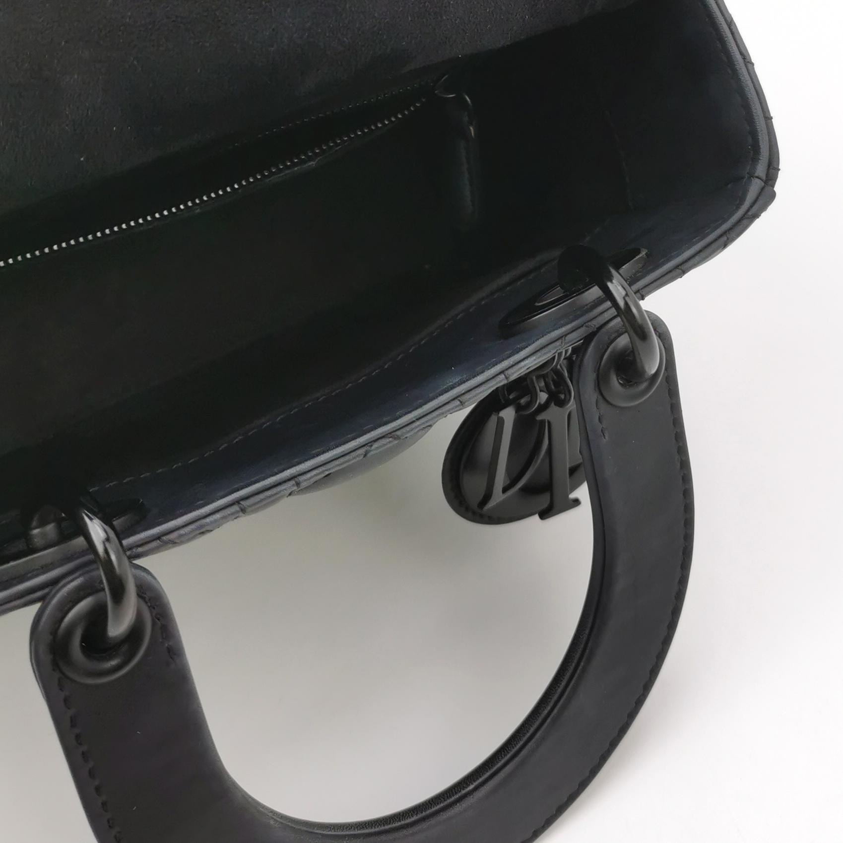 Christian Dior Ultra Matte Lady Dior Chain Bag Cannage Quilt Calfskin Small — photo 9 of 17