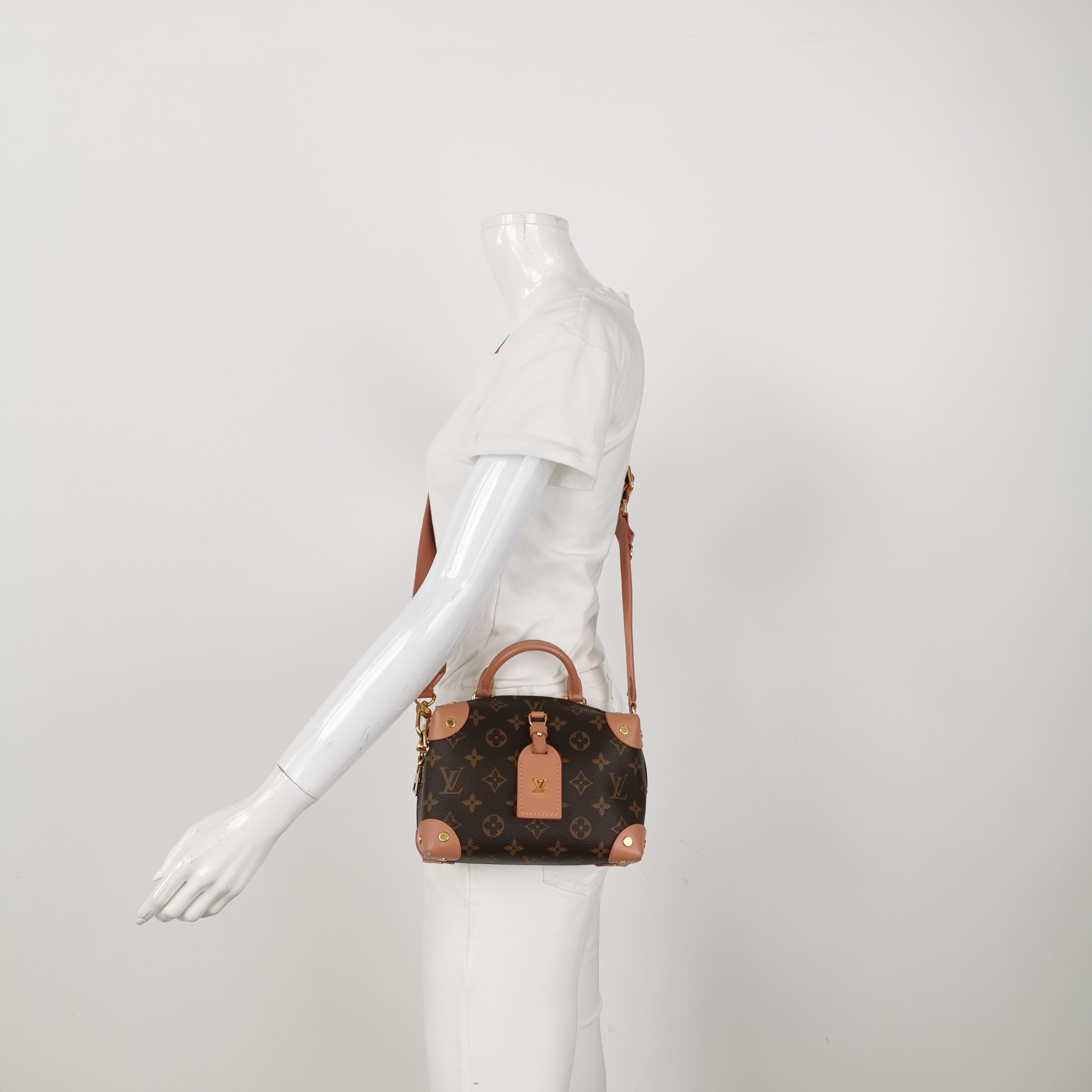 Louis Vuitton(LV) Petite Malle Souple Handbag Monogram Canvas — alternate view