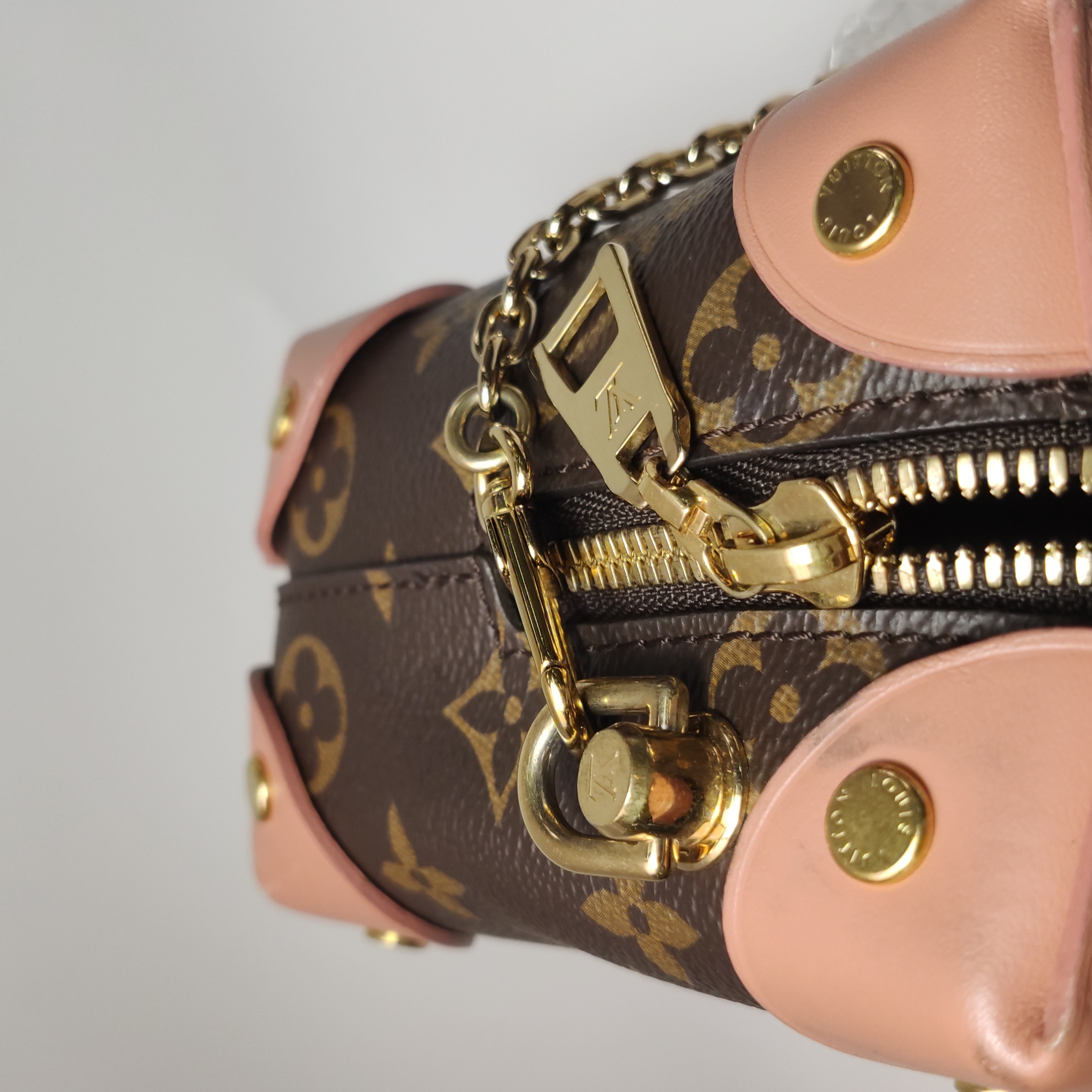 Louis Vuitton(LV) Petite Malle Souple Handbag Monogram Canvas — photo 13 of 17