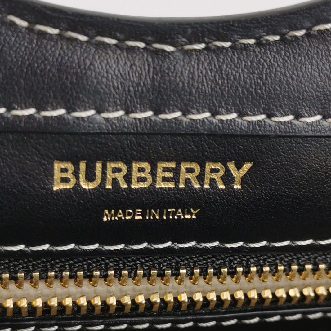 Burberry Logo Pocket Tote Canvas with Leather Mini — photo 8 of 14