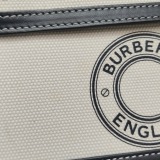 Burberry Logo Pocket Tote Canvas with Leather Mini — thumbnail 12