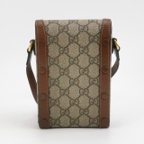 Gucci Horsebit 1955 Crossbody Bag GG Coated Canvas with Leather Mini — thumbnail 5