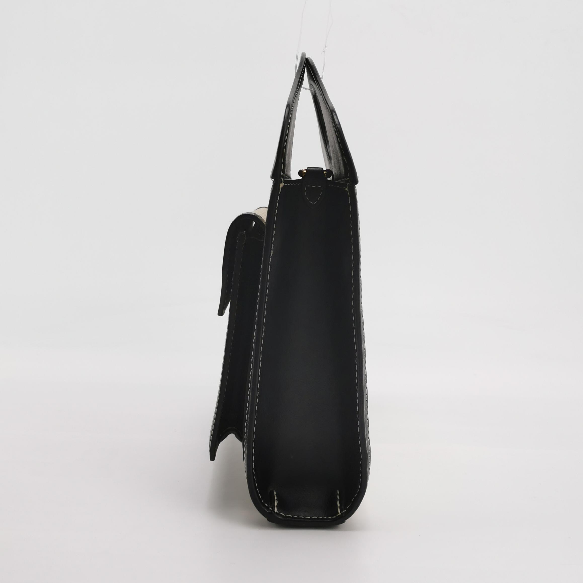 Burberry Logo Pocket Tote Canvas with Leather Mini — photo 4 of 15