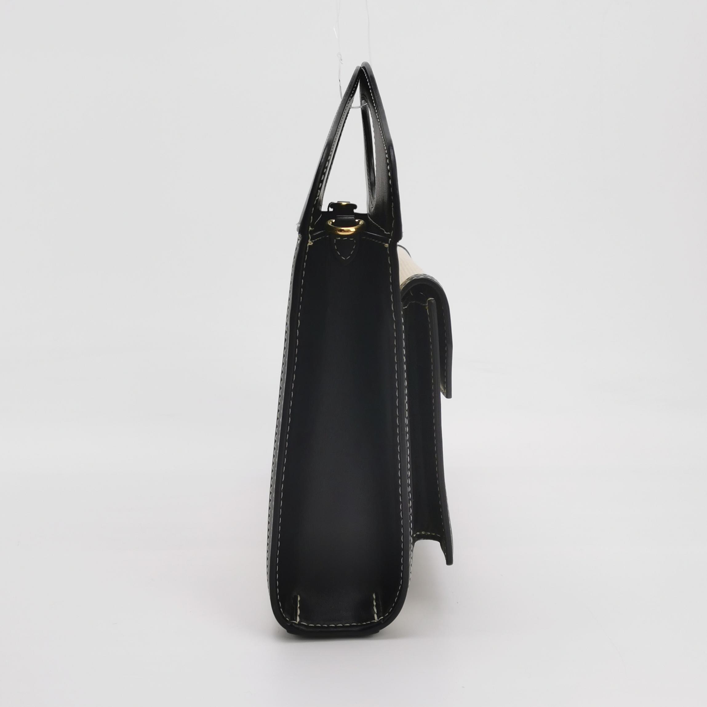 Burberry Logo Pocket Tote Canvas with Leather Mini — photo 5 of 15