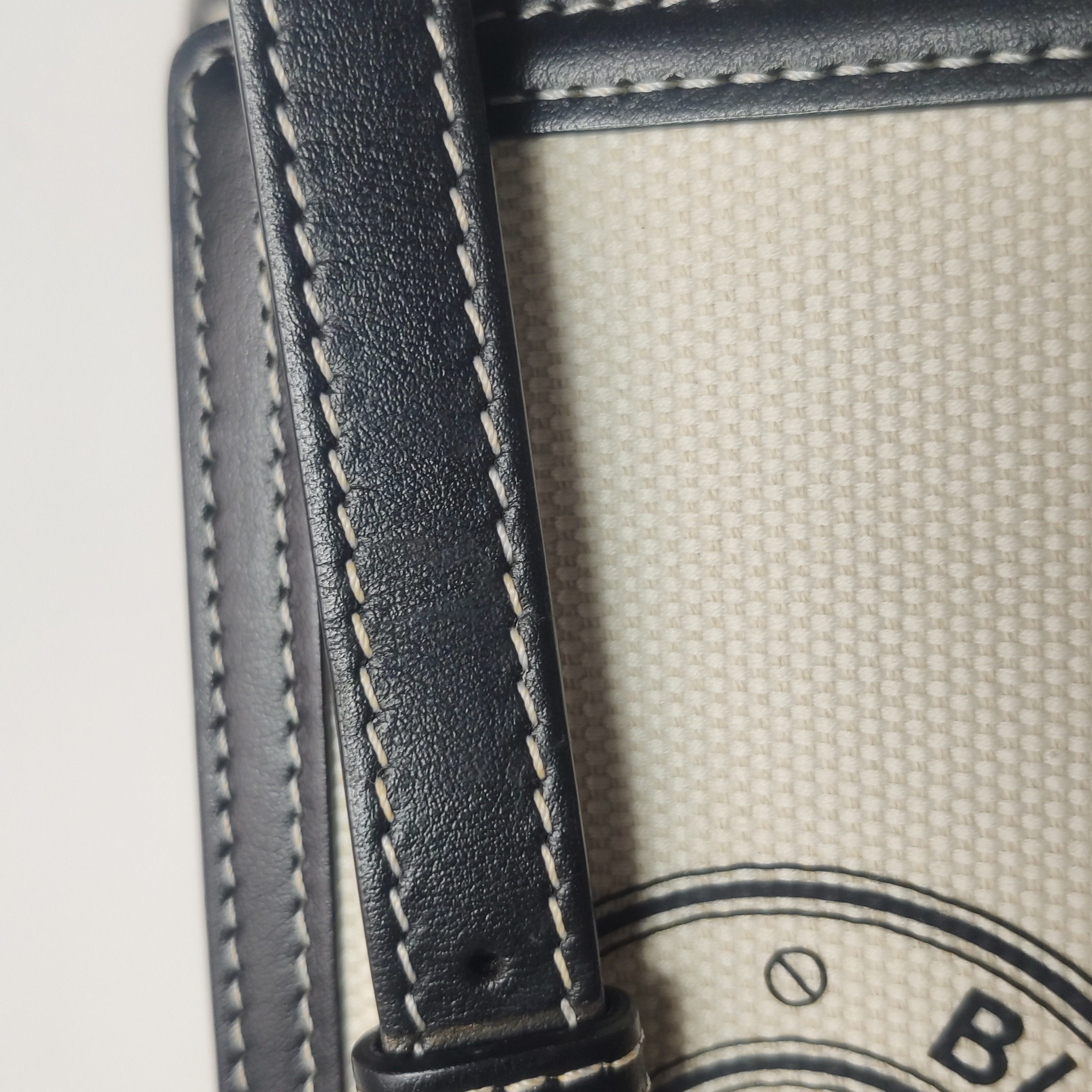 Burberry Logo Pocket Tote Canvas with Leather Mini — photo 13 of 15