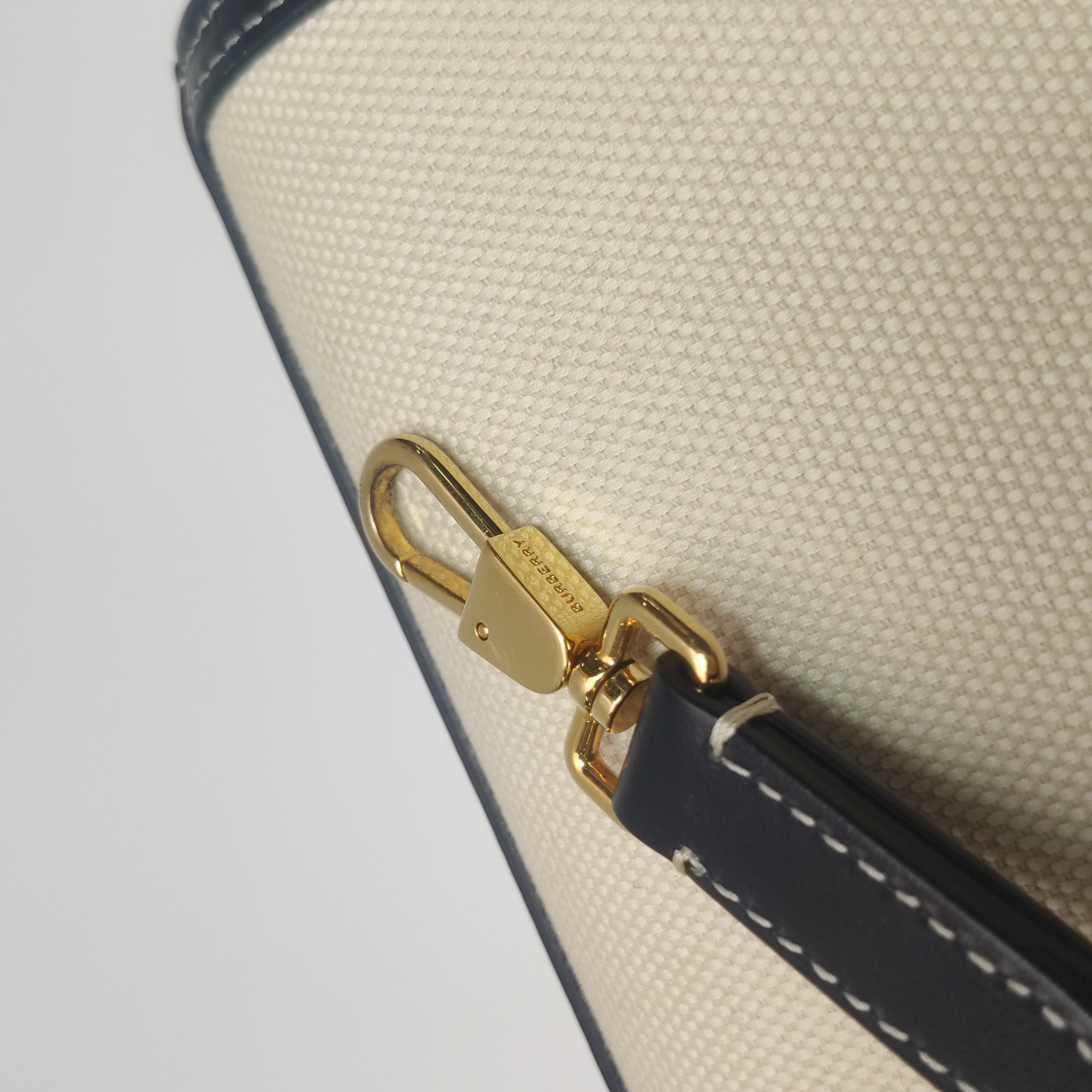 Burberry Logo Pocket Tote Canvas with Leather Mini — photo 14 of 15