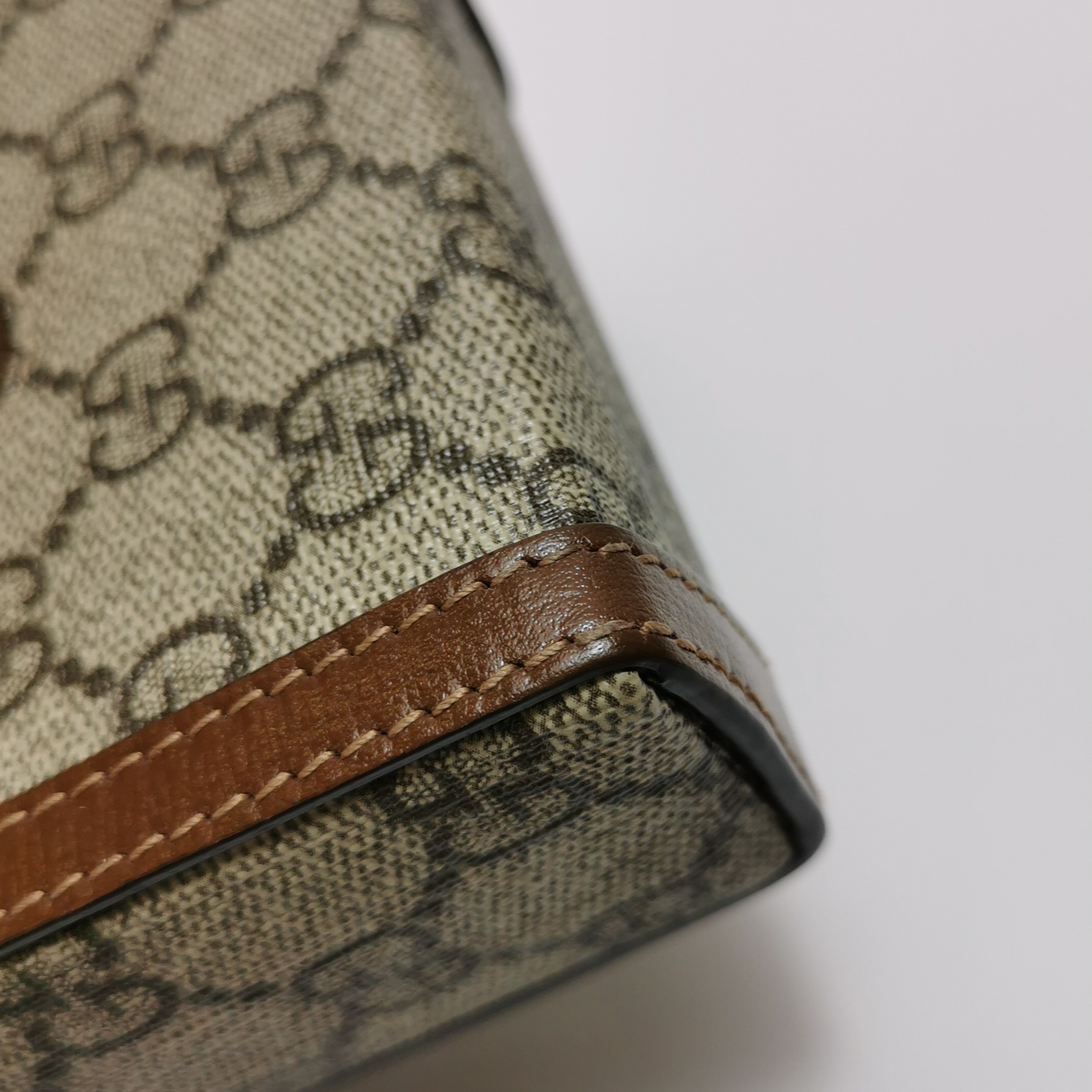 Gucci Horsebit 1955 Crossbody Bag GG Coated Canvas with Leather Mini