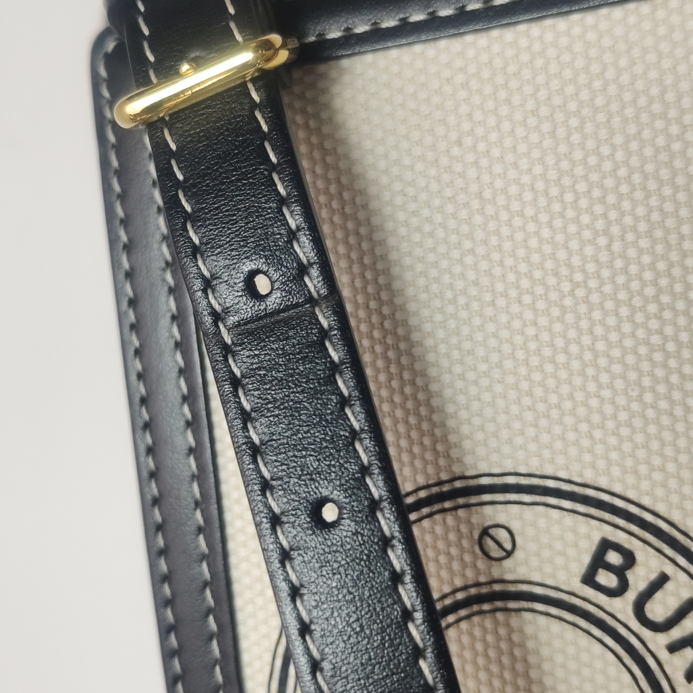 Burberry Logo Pocket Tote Canvas with Leather Mini — photo 11 of 15