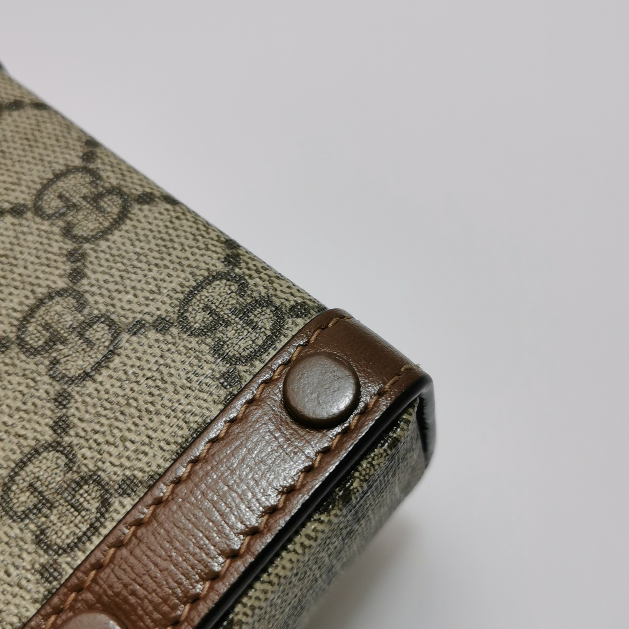 Gucci Horsebit 1955 Crossbody Bag GG Coated Canvas with Leather Mini