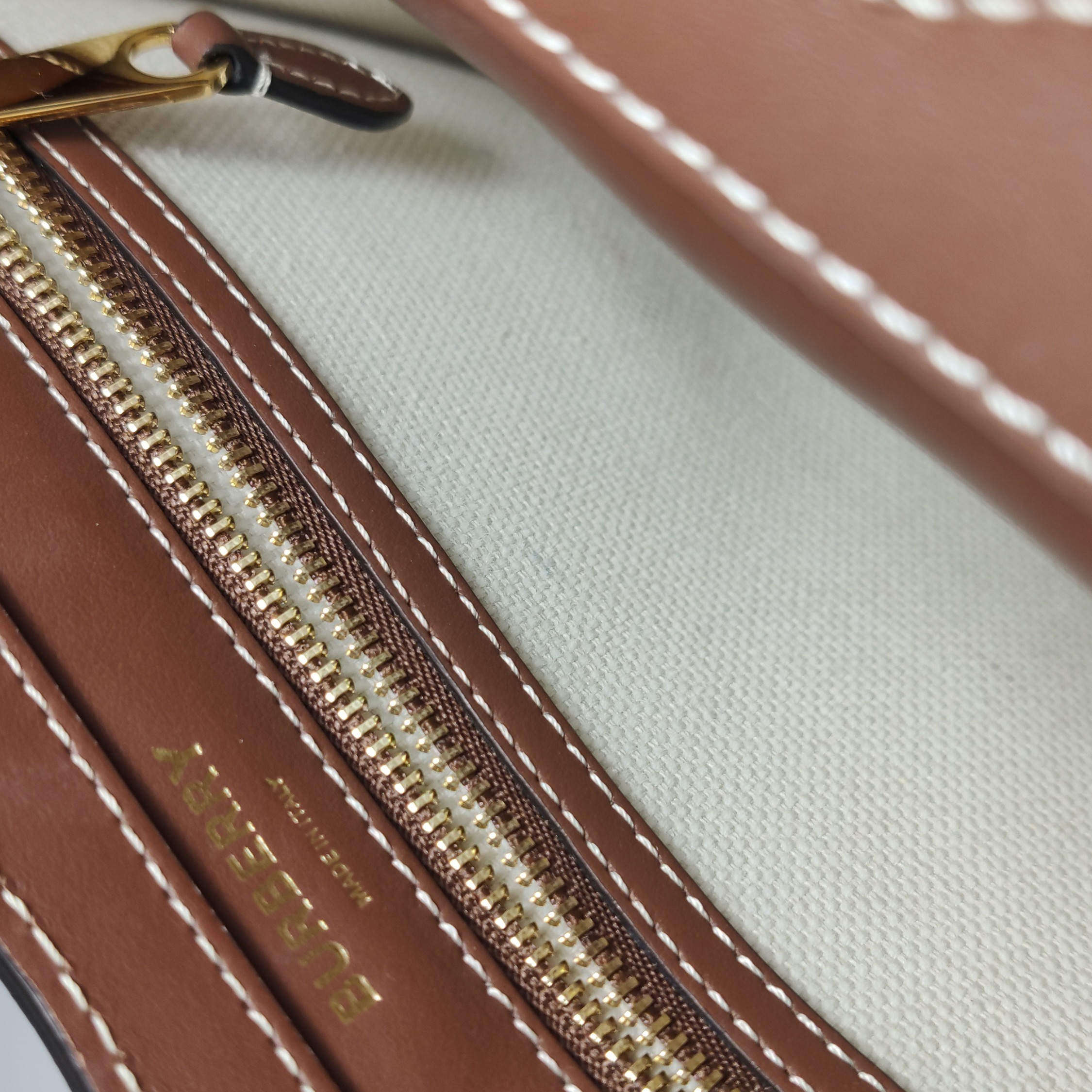 Burberry Logo Pocket Tote Canvas with Leather Mini — photo 9 of 20
