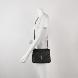 Saint Laurent()YSL Classic Monogram College Bag Matelasse Chevron Leather Medium — thumbnail 2