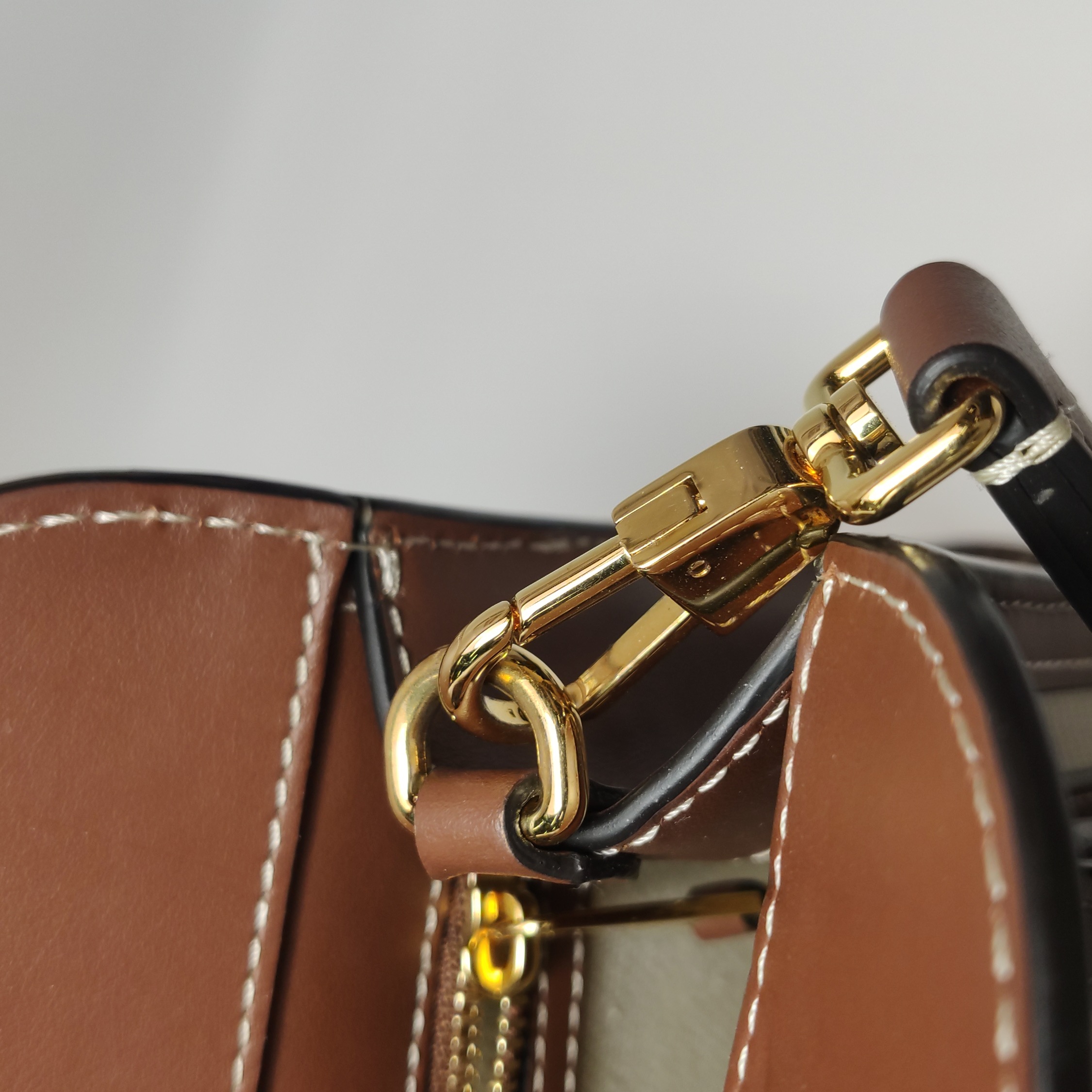 Burberry Logo Pocket Tote Canvas with Leather Mini — photo 10 of 20