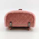 Chanel Matelasse Waxed Leather Backpack Pink Silver Hardware sheepskin — thumbnail 6