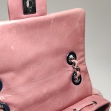 Chanel Matelasse Waxed Leather Backpack Pink Silver Hardware sheepskin — thumbnail 26