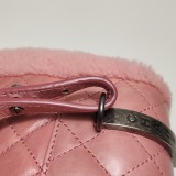 Chanel Matelasse Waxed Leather Backpack Pink Silver Hardware sheepskin — thumbnail 20