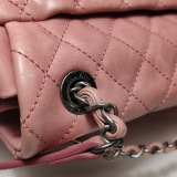Chanel Matelasse Waxed Leather Backpack Pink Silver Hardware sheepskin — thumbnail 19