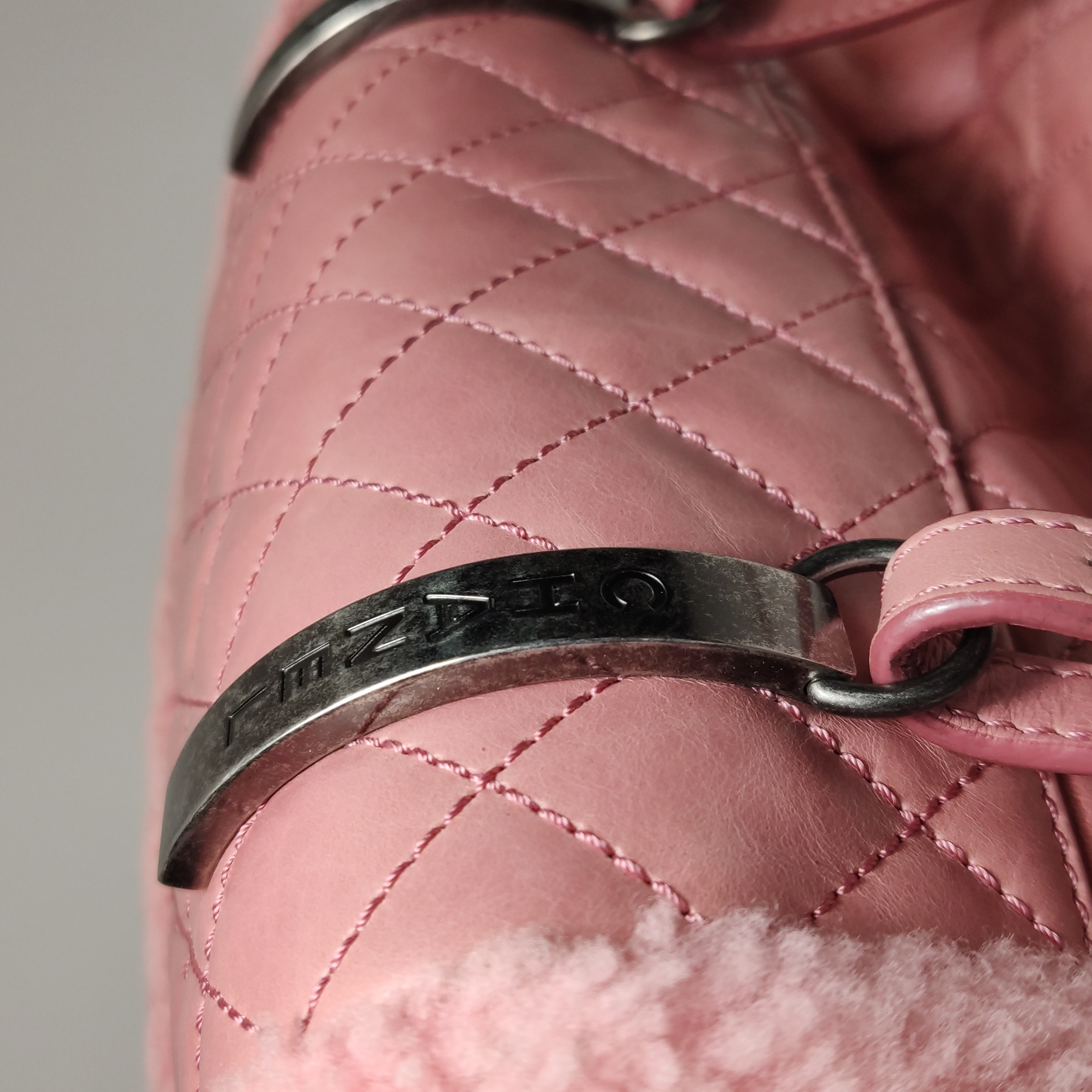 Chanel Matelasse Waxed Leather Backpack Pink Silver Hardware sheepskin — photo 22 of 26