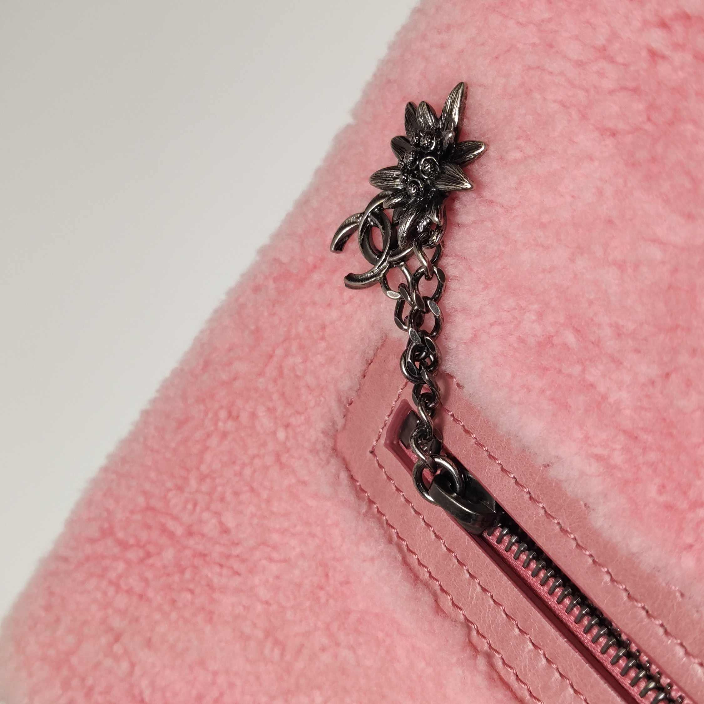 Chanel Matelasse Waxed Leather Backpack Pink Silver Hardware sheepskin — photo 15 of 26
