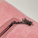 Chanel Matelasse Waxed Leather Backpack Pink Silver Hardware sheepskin — thumbnail 15