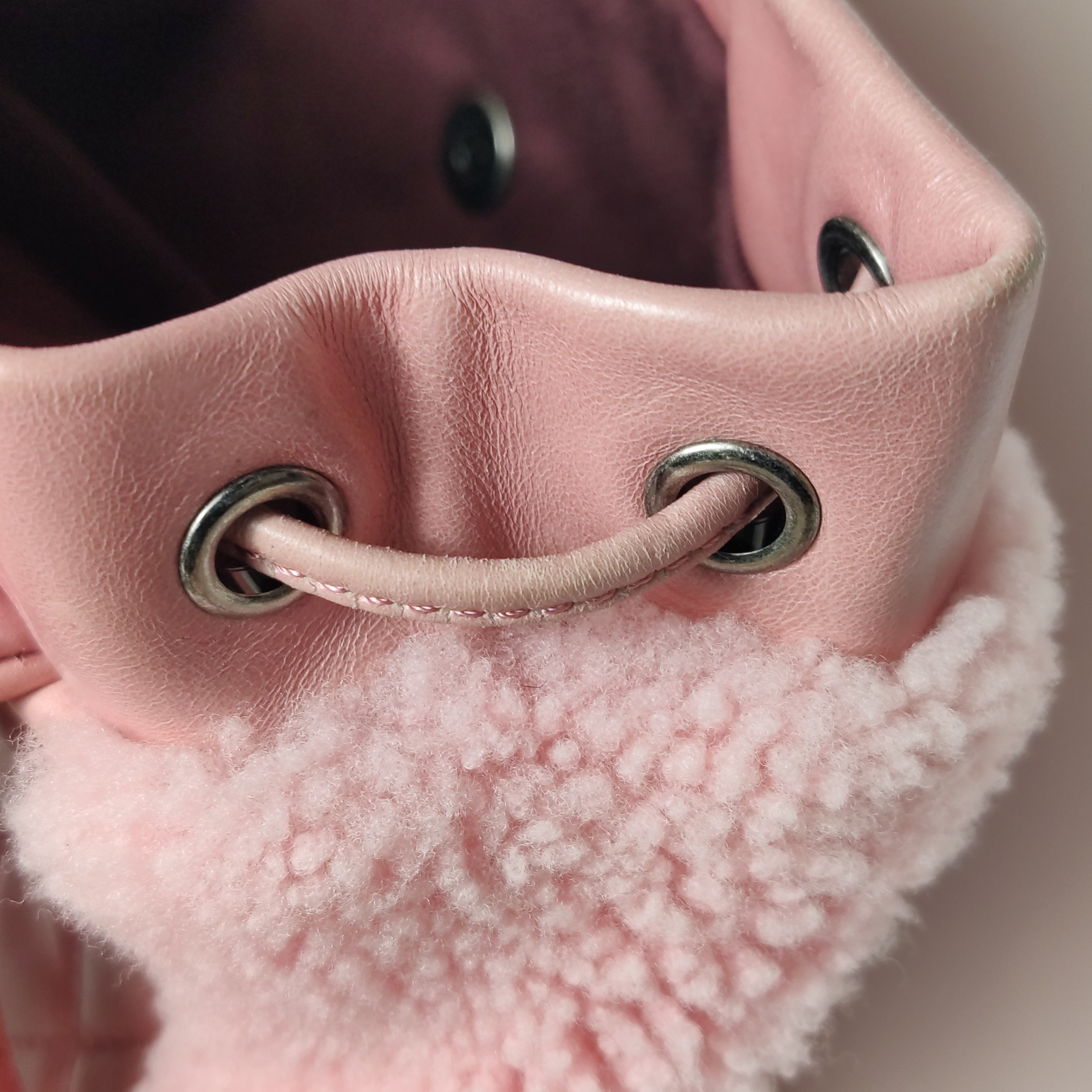 Chanel Matelasse Waxed Leather Backpack Pink Silver Hardware sheepskin — photo 25 of 26