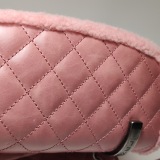 Chanel Matelasse Waxed Leather Backpack Pink Silver Hardware sheepskin — thumbnail 13