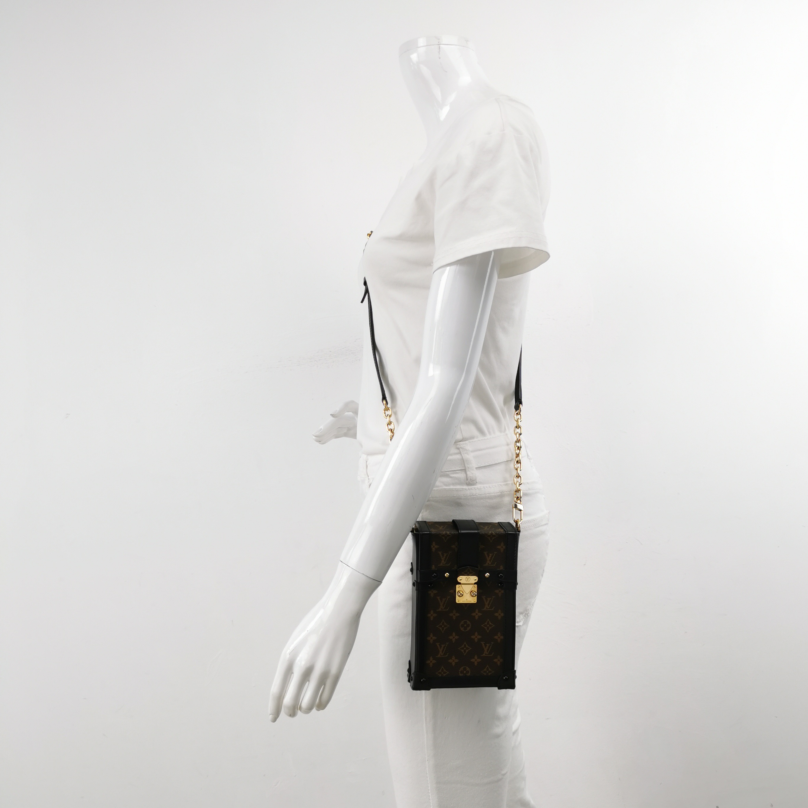 Louis Vuitton(LV) Vertical Trunk Pochette Monogram Canvas — alternate view