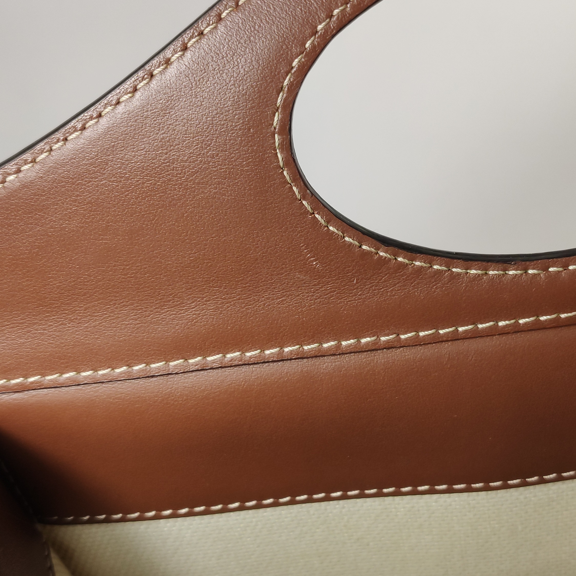 Burberry Logo Pocket Tote Canvas with Leather Mini — photo 11 of 16