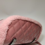 Chanel Matelasse Waxed Leather Backpack Pink Silver Hardware sheepskin — thumbnail 17