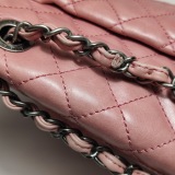 Chanel Matelasse Waxed Leather Backpack Pink Silver Hardware sheepskin — thumbnail 16