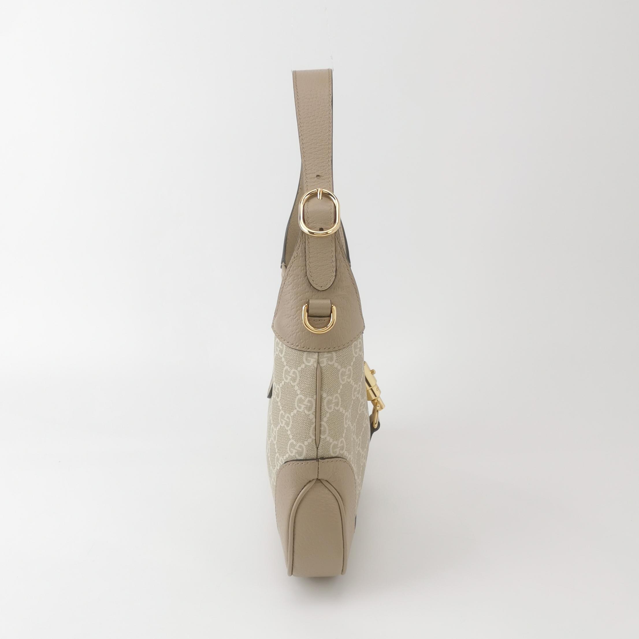 Gucci Web Strap Jackie 1961 Hobo GG Coated Canvas with Leather Small — photo 4 of 13