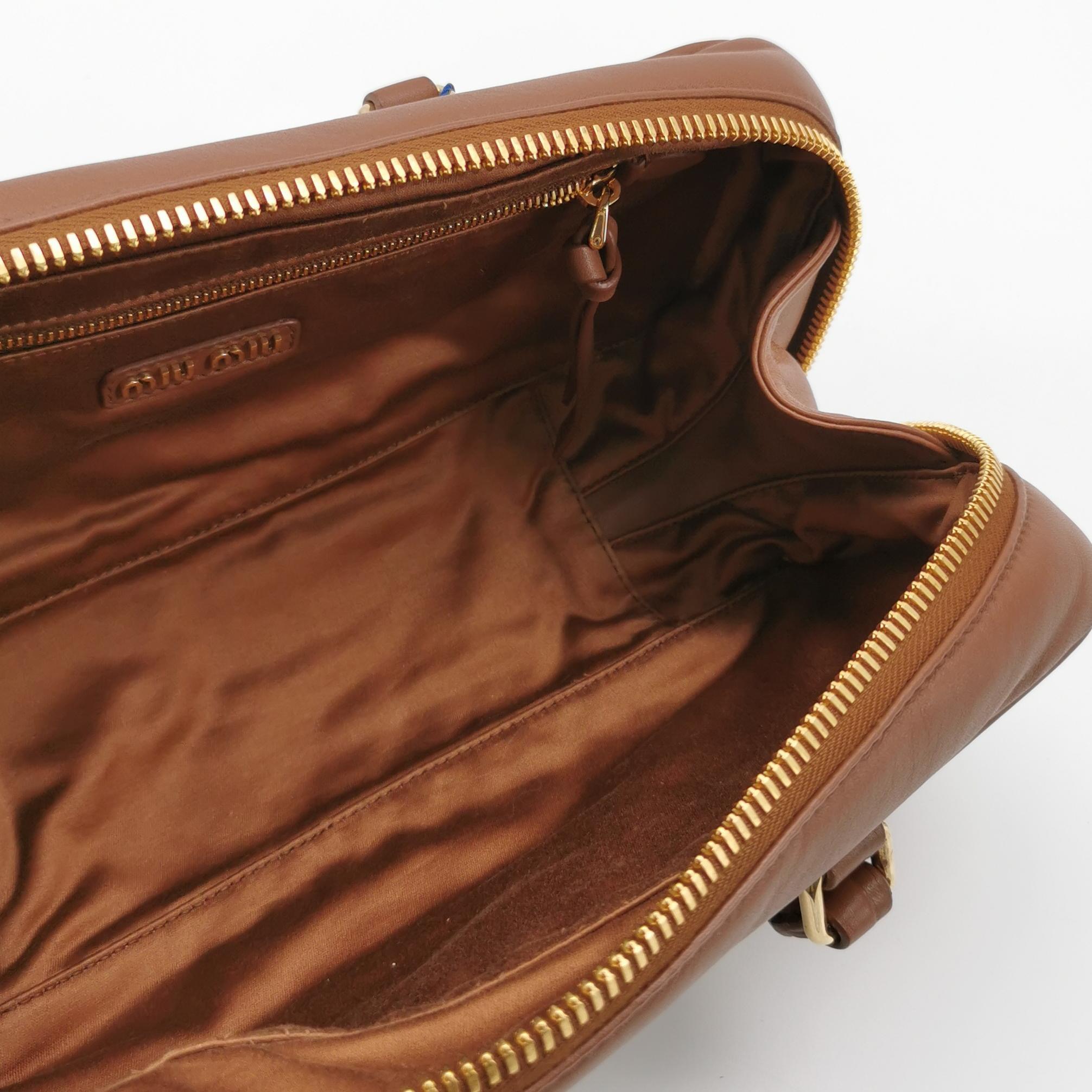 Miu Miu Arcadie Top Handle Bag Leather Large — photo 8 of 25