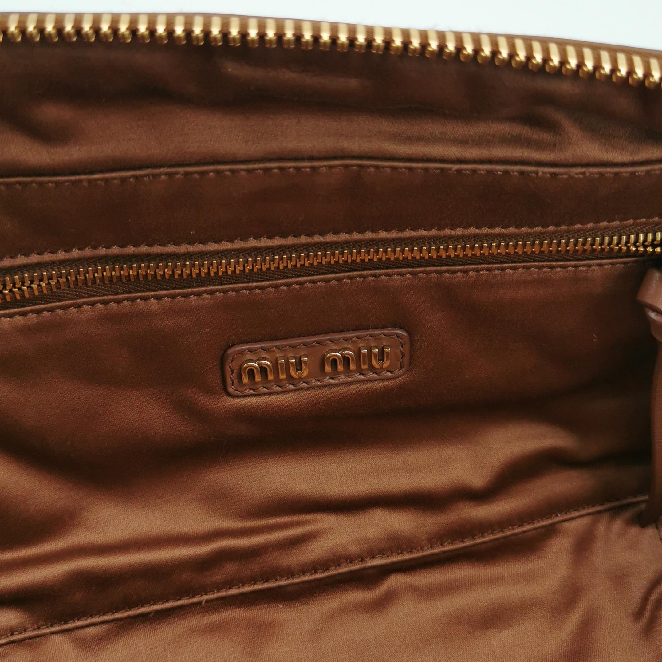 Miu Miu Arcadie Top Handle Bag Leather Large — photo 9 of 25