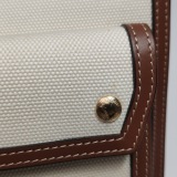 Burberry Logo Pocket Tote Canvas with Leather Mini — thumbnail 9