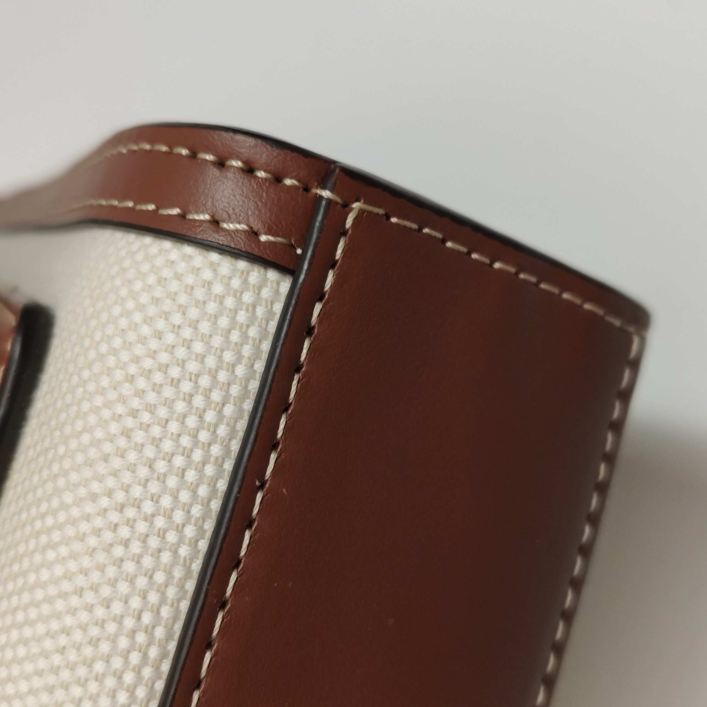 Burberry Logo Pocket Tote Canvas with Leather Mini — photo 10 of 13